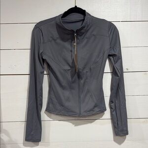 Gray Kids DriFit Zip-Up Jacket